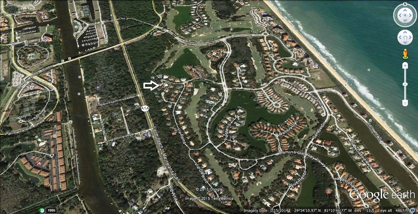 7 Via Verona in Hammock Dunes - Google Earth